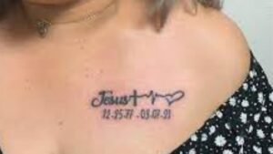 Engraved Lifeline Name Tattoo