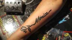 Side Wrist Name Tattoo