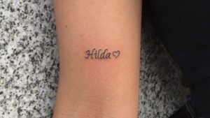 All About Love Name Tattoo