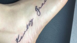 Foot Name Tattoos
